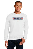 Navy & White Unisex Crewneck Sweatshirt