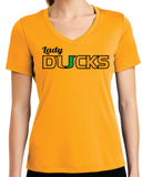LST353 Lady V-Neck 100% Poly Tee