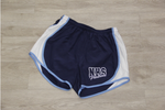 NHS Navy/White/Columbia Lady 100% Poly Running Short